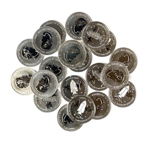 Group of 20 2015 Canada $2 First Special Service Force 1/2 oz .999 Silver Coins