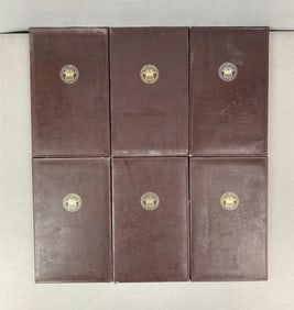 Group of 6 2003 World Reserve Bankers Vault Portfolio with A sheet of 4 uncut $2 Dollar Bills