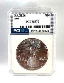 PCI Graded 1989 U.S. $1 Morgan Dollar MS70