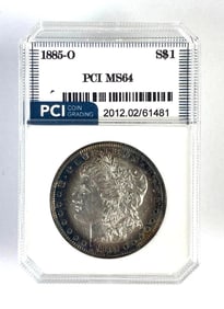 PCI Graded 1885 U.S. Morgan Dollar MS64