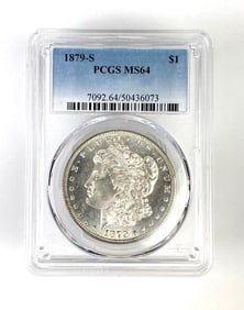 PCGS 1879 S US Morgan Silver Dollar MS64