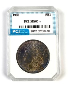 PCI Graded 1900 S US Morgan Silver Dollar MS65