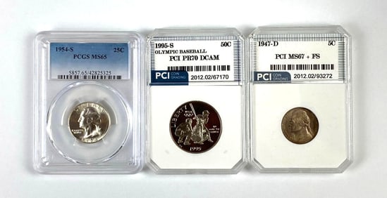 Group of 3 Graded Coins