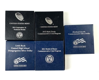 Group of 5 United States Mint Commemorative Coins