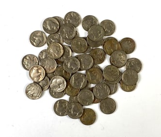 Group of 55 1936 US Buffalo Nickel