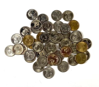 Group of 50 Anthony and Sacagawea Dollar Coins