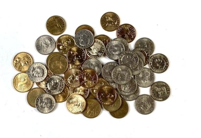 Group of Anthony and Sacagawea Dollar Coins