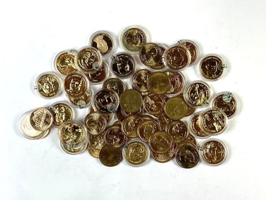 Group of 62 Assorted Dollar Coins