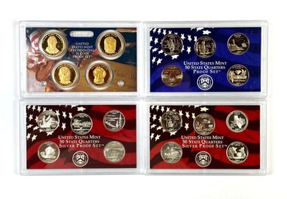 Group of 4 United State Mint Sets