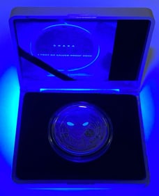 2022 Scottsdale Mint Republic of Ghana 5 Cedis 1 oz .999 Fine Silver Coin