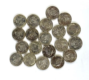 Group of 20 US Kennedy 40% Silver Half Dollars BU