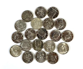 Group of 20 US Kennedy 40% Silver Half Dollar BU