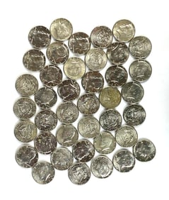 Group of 40 US Kennedy 40% Silver Half Dollars BU