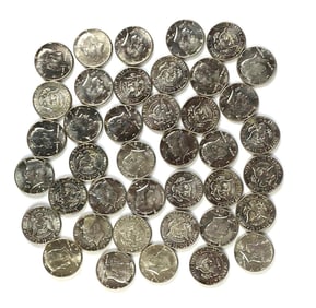 Group of 40 US Kennedy 40% Silver Half Dollars BU