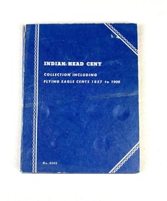 Group of 8 US Indian Head Cents in Whitman Collector Book and More