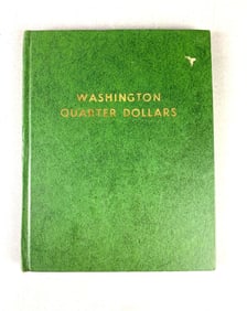 Group of 71 US Washington Silver Quarters in Whitman Collector Book