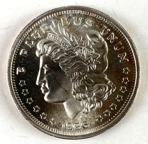 1986 Sunshine Minting Morgan 1 oz .999 Fine Silver Round