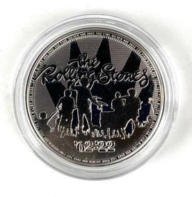 2022 Great Britain 2 Pound The Rolling Stones 1 oz .999 Fine Silver Coin