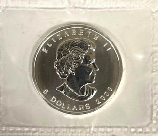 2006 Canada 1 oz .9999 Fine Silver Maple Leaf in Original Plastic SEALED