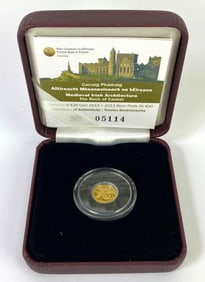 2013 Central Bank of Ireland ?20 Rock of Cashel .5g .999 Fine Gold Coin