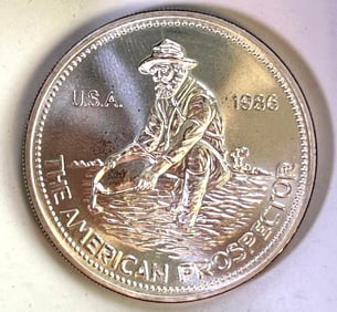 RARE 1986 Engelhard .999 Fine Silver Round