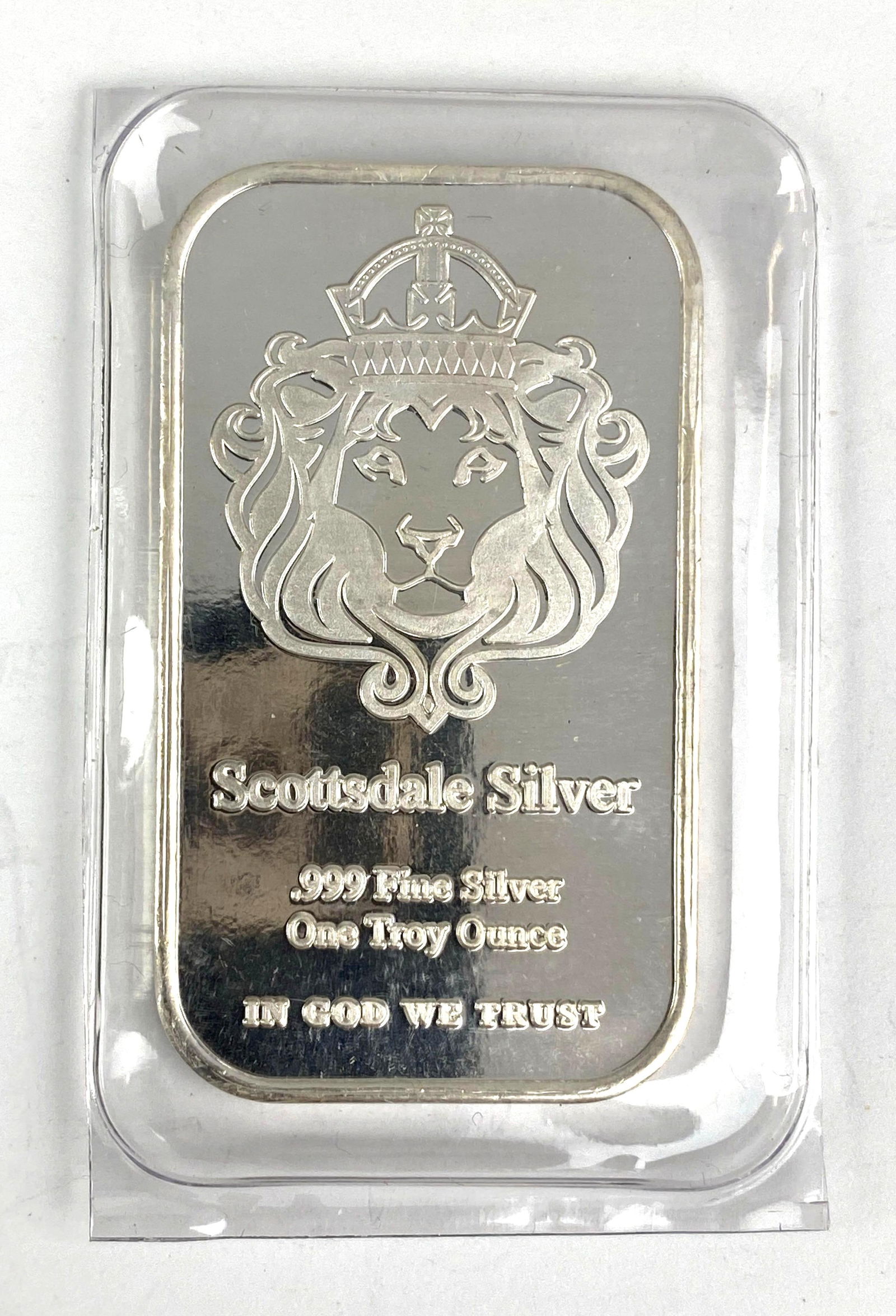 Scottsdale Silver Lion 1 oz .999 Fine Silver Ingot/ Bar: Scottsdale Silver Lion 1 oz .999 Fine Silver Ingot/ Bar