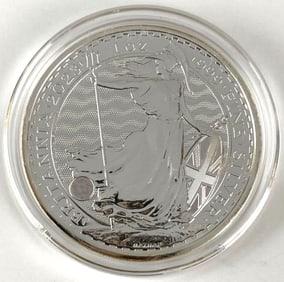 2023 Britannia 1 Oz .999 Fine Silver ?2 Coin