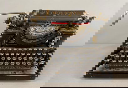 Antique Woodstock Model 5N Standard Typewriter