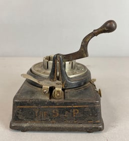 Antique The S and P Check Punch Machine