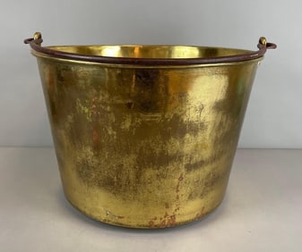 Antique Brass Cauldron