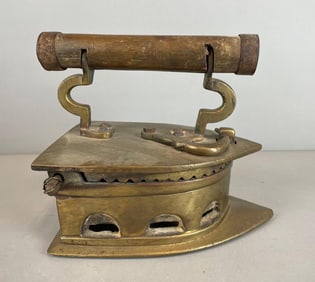 Antique Brass Sad Iron
