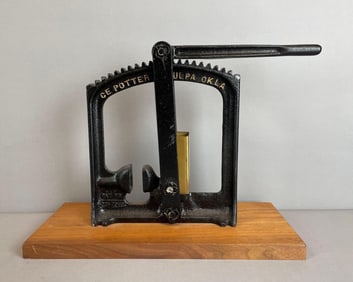 Antique C E Potter Cast Iron Nutcracker