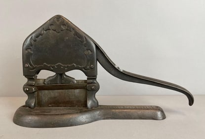 Antique T.C. Johnson Cast Iron Tobacco Cutter