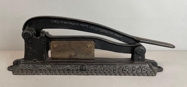 Antique Brunhoff Cast Iron Tobacco Cutter