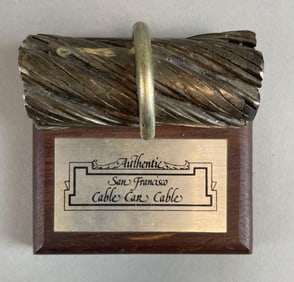 Authentic San Francisco Cable Car Cable Paperweight