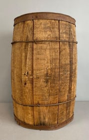 Vintage Oak Nail Barrel