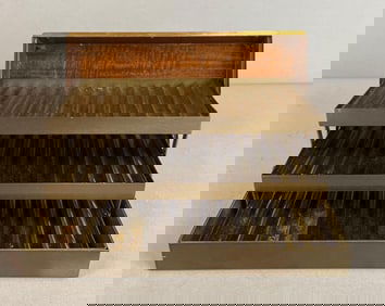 Vintage Brass Tabletop Cigarette Case