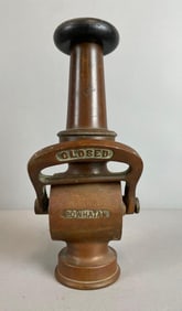 Vintage Powhatan Brass Fire Hose Nozzle