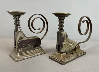 Group of 2 Antique E.H. Hotchkiss Desk Staplers