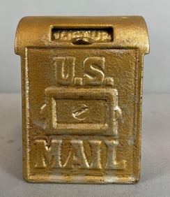 Antique U.S. Mail Cast Iron Bank