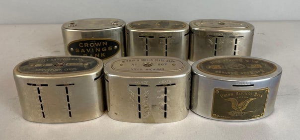 Group of 1950s Metal Coin Banks