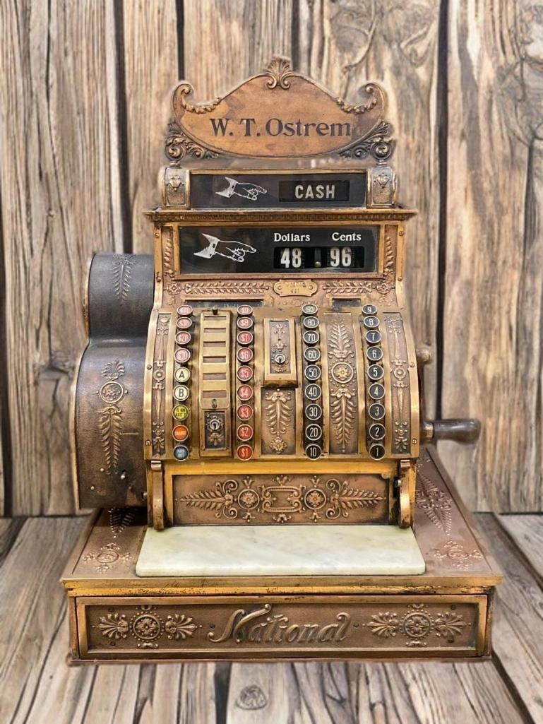 1910 WT Ostrem National Cash Register Machine (1 of 8)