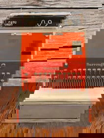 Vintage Burroughs Counting Machine Cash Register