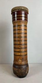 Vintage Lamson Wood Bank Teller Tube Carrier