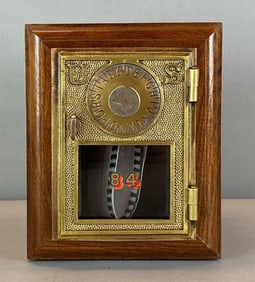 Antique US Post Office Box Door Coin Bank