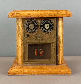 Antique US Post Office Box Door Coin Bank