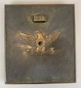 Antique US Post Office Box Federal Eagle Door