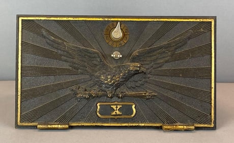 Antique US Post Office Box Federal Eagle Door