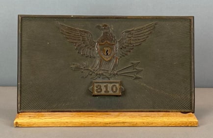 Antique US Post Office Box Federal Eagle Door