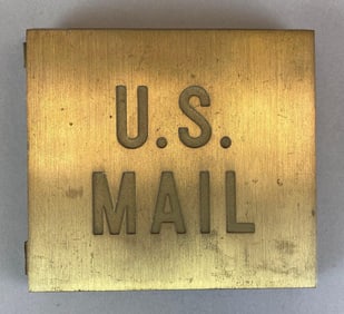 Antique US Mail Brass Chute